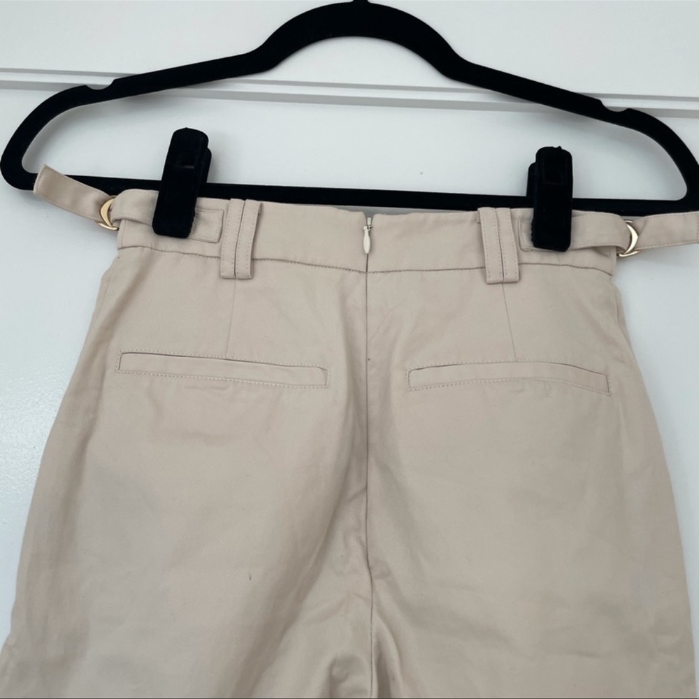 Aje Prima Buttoned Cotton Trouser Pants Neutral - Picture 7 of 11